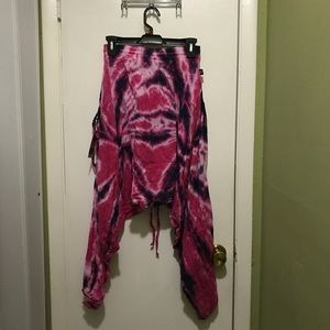 Buddha Pants XXS Pink & Purple Tie-Dye Harem Pants
